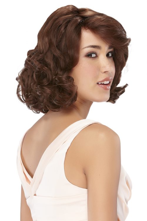 Peluca de rizos cabello corto pelo natural becky